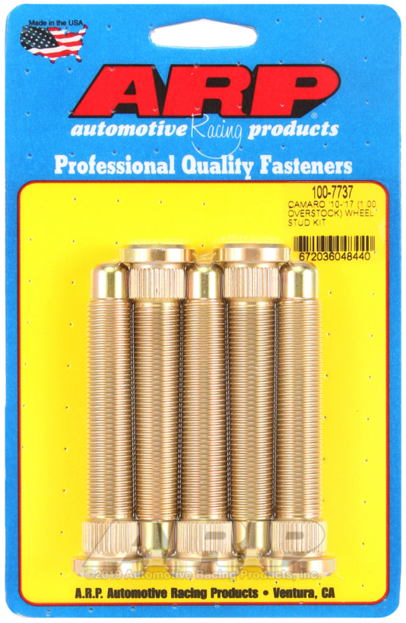 ARP 10-17 Chevrolet Camaro M14 1in Over Stock Length Wheel Stud Kit - Burkken Auto Parts