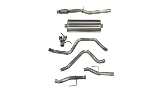 Corsa 2019-2025 Chevy Silverado 5.3L Crew Cab 3in Cat-Back Dual Rear Exit w/ Polished Tip - Burkken Auto Parts
