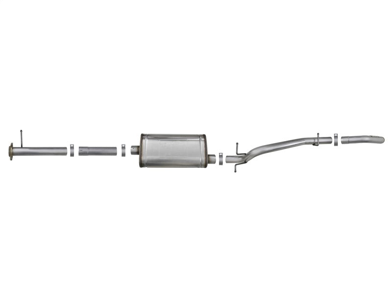 aFe MACH Force-Xp Hi-Tuck 3in. 409 SS C/B Exhaust 15-18 GM Colorado/Canyon L4-2.5L/V6-3.6L - Raw Tip - Burkken Auto Parts