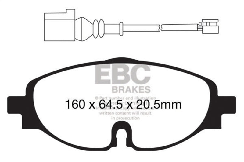 EBC 14+ Audi A3 1.8 Turbo Greenstuff Front Brake Pads - Burkken Auto Parts