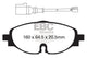EBC 14+ Audi A3 1.8 Turbo Greenstuff Front Brake Pads - Burkken Auto Parts