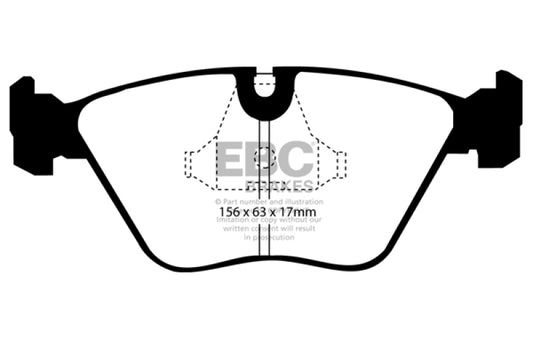 EBC 89-91 Audi 200 2.2 Turbo (ATE) Greenstuff Front Brake Pads - Burkken Auto Parts
