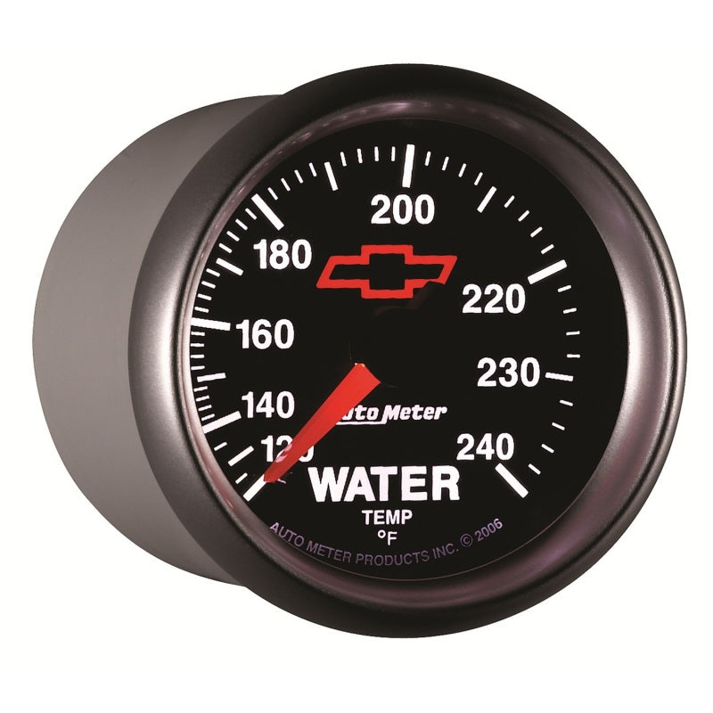 Autometer Sport-Comp II 2-1/16in 120-240 Deg Mechanical Water Temp Gauge - Bowtie Black - Burkken Auto Parts