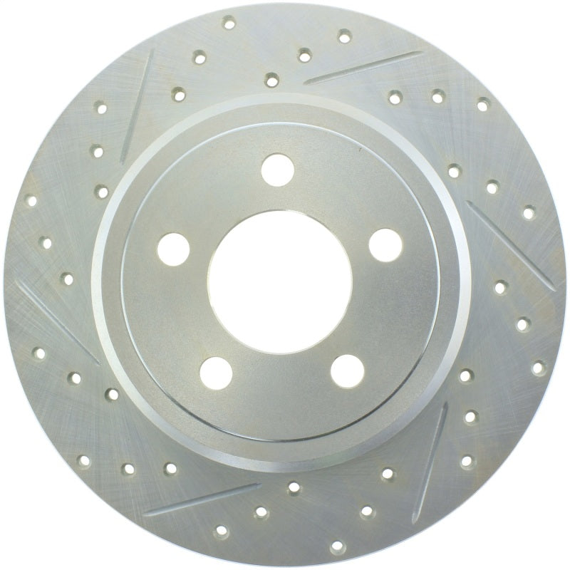 StopTech Select Sport 06-15 Dodge Charger/ 05-15 Chrysler 300 Slotted/Drilled Right Rear Brake Rotor - Burkken Auto Parts