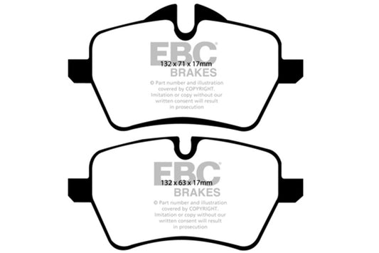 EBC 07-14 Mini Hardtop 1.6 Turbo Cooper S Redstuff Front Brake Pads - Burkken Auto Parts