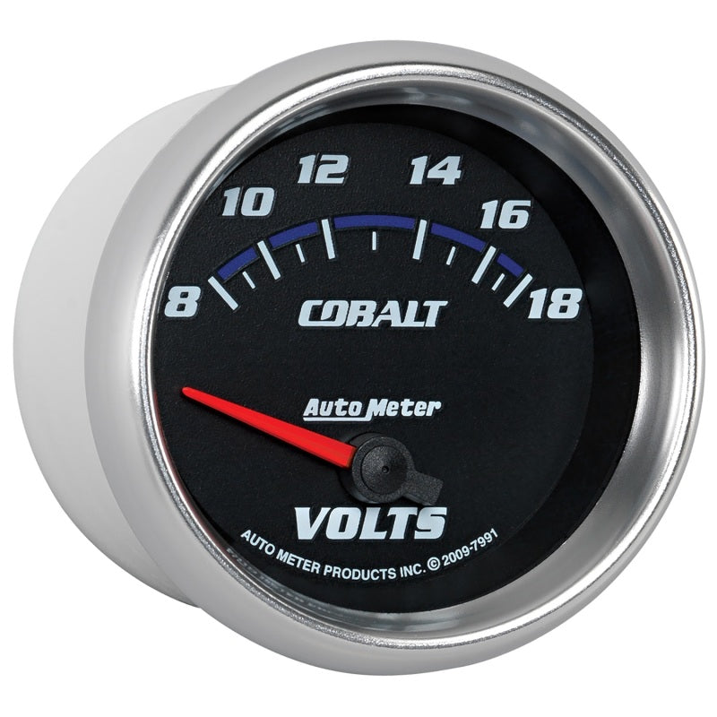 AutoMeter Gauge Voltmeter 2-5/8in. 18V Electric Cobalt - Burkken Auto Parts