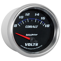 AutoMeter Gauge Voltmeter 2-5/8in. 18V Electric Cobalt - Burkken Auto Parts