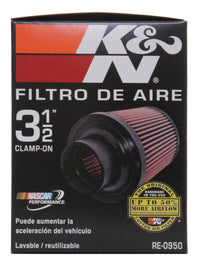 K&N Universal Rubber Filter 3 1/2inch ID FLG / 6inch Base / 4-5/8inch Top / 6inch Height - Burkken Auto Parts