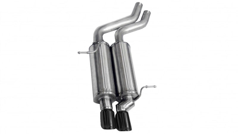 Corsa 2001-2006 BMW 325i/ci Convertible E46 Black Sport Axle-Back Exhaust - Burkken Auto Parts