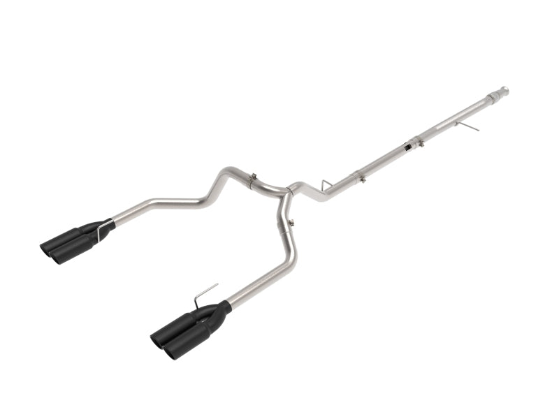 aFe Vulcan Series 3in 304SS DPF-Back 20-21 GM Trucks L6-3.0L (td) LM2 - Dual Black Tip - Burkken Auto Parts