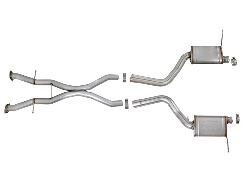 aFe MACHForce XP Cat-Back Exhaust Stainless No Tips 12-15 Jeep Grand Cherokee SRT/SRT-8 V8 Hemi 6.4L - Burkken Auto Parts