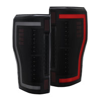 ANZO 2017+ Ford F-250 LED Taillights - Black/Smoke - Burkken Auto Parts