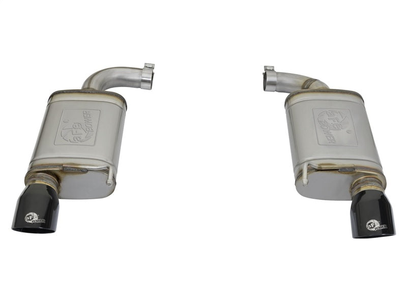 aFe MACHForce XP 2.5in 409 Stainless Axle Back Exhaust w/ Black Tips 15-17 Ford Mustang I4-2.3L (t) - Burkken Auto Parts