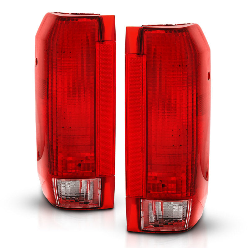 ANZO 1992-1996 Ford Bronco Taillight Red/Clear Lens (OE Replacement) - Burkken Auto Parts