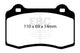 EBC 03-07 Volvo S60 2.5 Turbo R Greenstuff Rear Brake Pads - Burkken Auto Parts