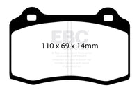 EBC 96-00 Lotus Esprit Turbo 2.0 Turbo GT3 Redstuff Front Brake Pads - Burkken Auto Parts