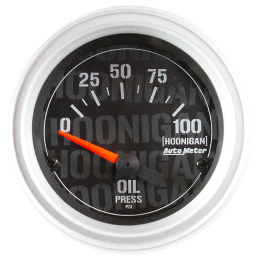 Autometer Hoonigan 52mm 100psi Full Electronic Oil Pressure Gauge - Burkken Auto Parts