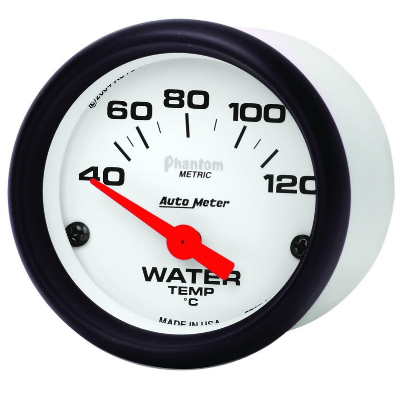 Autometer Phantom 52mm 40-120 Deg C Electronic Water Temp Gauge - Burkken Auto Parts