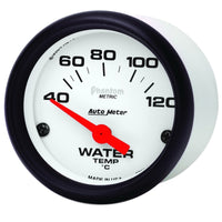 Autometer Phantom 52mm 40-120 Deg C Electronic Water Temp Gauge - Burkken Auto Parts