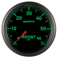 Autometer Elite 52mm 0-60 PSI Boost Peak & Warn w/ Electronic Control Gauge - Burkken Auto Parts