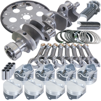 Eagle Chevy 350 1Pc 3.750in Crank 5.700in I-Beam Rods 4.040in Pistons 168 Tooth FP Balanced Assembly - Burkken Auto Parts