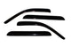 AVS 98-03 Dodge Durango Ventvisor Outside Mount Window Deflectors 4pc - Smoke - Burkken Auto Parts