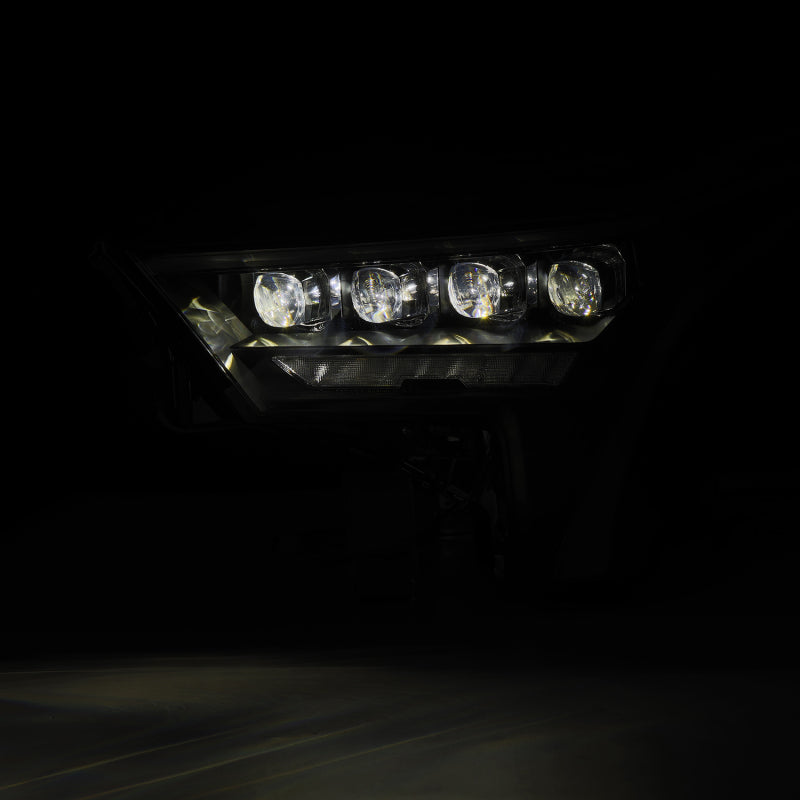 AlphaRex 22-23 Toyota Tundra NOVA-Series Headlights Black w/Amber DRL - Req 810029 OR 810030 - Burkken Auto Parts