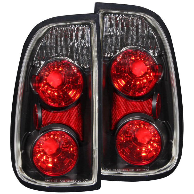 ANZO 2000-2006 Toyota Tundra Taillights Black (Regular &amp; Access Cab Models Only) - Burkken Auto Parts