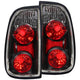 ANZO 2000-2006 Toyota Tundra Taillights Black (Regular &amp; Access Cab Models Only) - Burkken Auto Parts