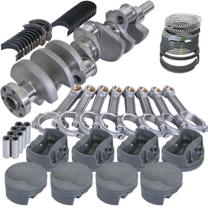 Eagle Ford 289/302 3.250in Crank 5.400in I-Beam Rods -6cc Flat Top 4.125in Pistons Rotating Assembly - Burkken Auto Parts