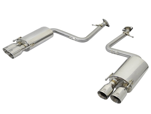 aFe Takeda 16-17 Lexus RC 200T 2.0L (t) 2in. SS Axle-Back Exhaust System w/Polished Tips - Burkken Auto Parts