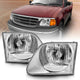 ANZO 1997-2003 Ford F-150 Crystal Headlights Chrome - Burkken Auto Parts