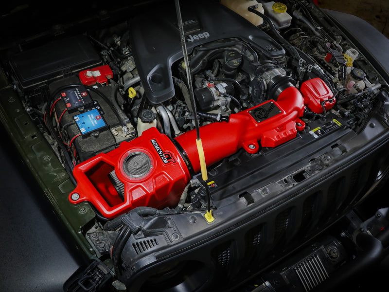 aFe Momentum GT Pro DRY S Cold Air Intake System 2018+ Jeep Wrangler (JL) V6 3.6L (Red Edition) - Burkken Auto Parts