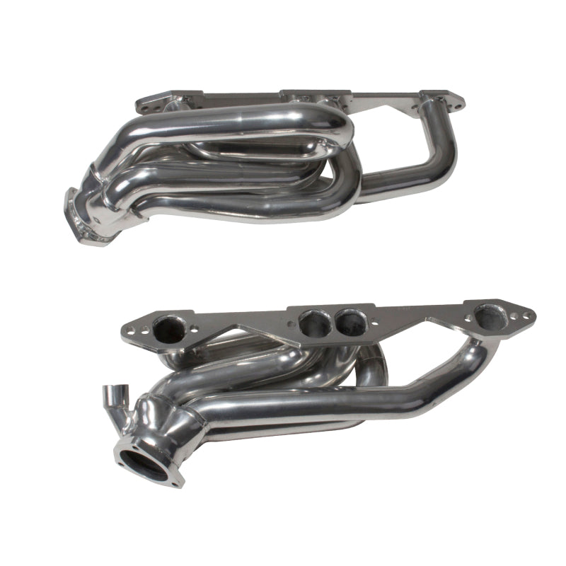BBK 96-98 GM Truck SUV 5.0 5.7 Shorty Tuned Length Exhaust Headers - 1-5/8 Silver Ceramic - Burkken Auto Parts