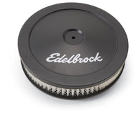 Edelbrock Air Cleaner Pro-Flo Series Round Steel Top Paper Element 10In Dia X 3 5In Black - Burkken Auto Parts