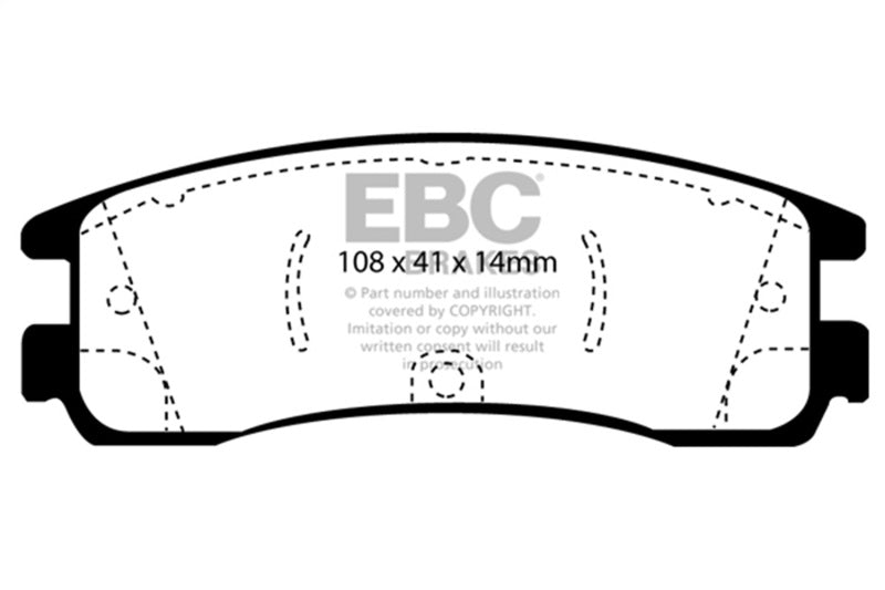 EBC 08-09 Buick Allure (Canada) 5.3 Redstuff Rear Brake Pads - Burkken Auto Parts