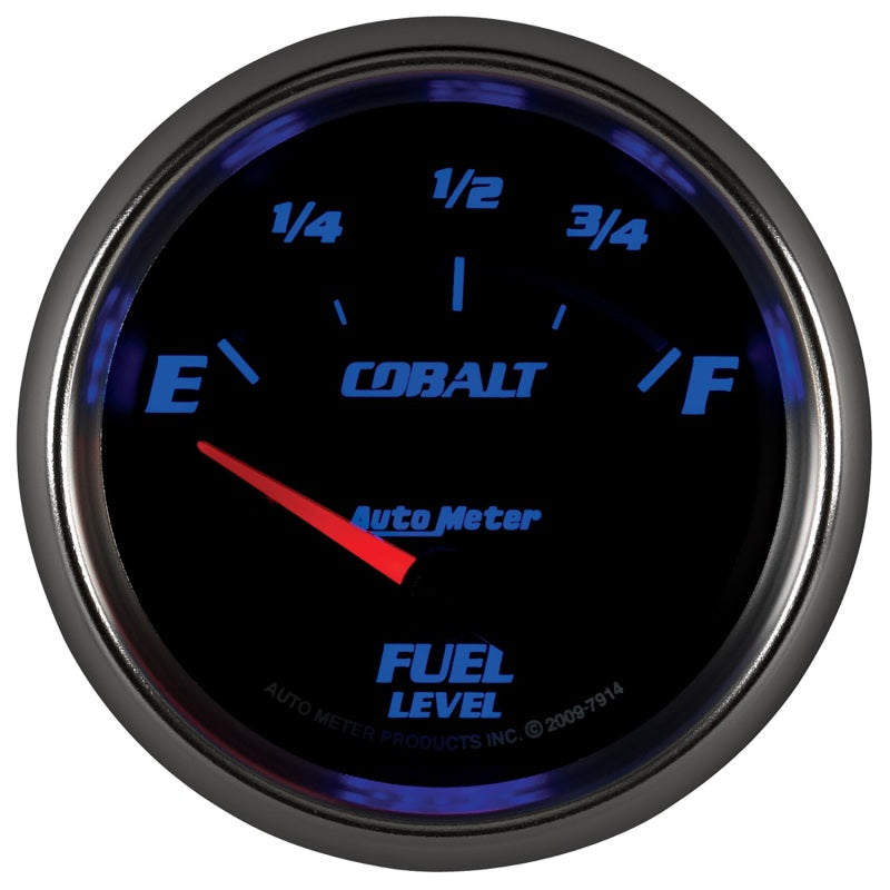 Autometer Cobalt 66.7mm 0-90 ohms Fuel Level Gauge - Burkken Auto Parts