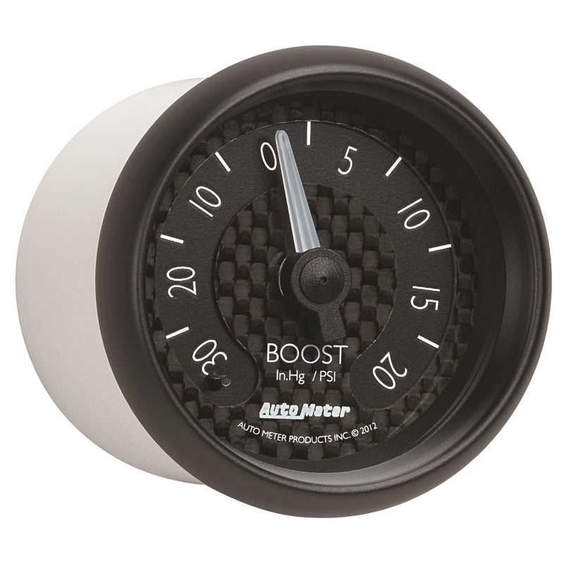 Autometer GT Series 52mm Mechanicl 30 In Hg/20 psi Vacuum/Boost Gauge - Burkken Auto Parts