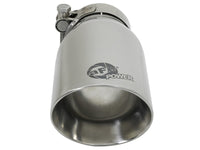 aFe MACH Force-Xp Universal 304 SS Single-Wall Clamp-On Exhaust Tip - Polished - Burkken Auto Parts