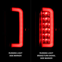 ANZO 1987-1996 Ford F-150 LED Taillights Black Housing Clear Lens (Pair) - Burkken Auto Parts