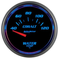 Autometer Cobalt 52mm Short Sweep Electronic 40-120 Deg C Water Temprature Gauge - Burkken Auto Parts