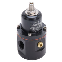 Edelbrock Fuel Pressure Regulator Carbureted 160 GPH 5-10 PSI 3/8In In/Out 3/8In Return Black - Burkken Auto Parts