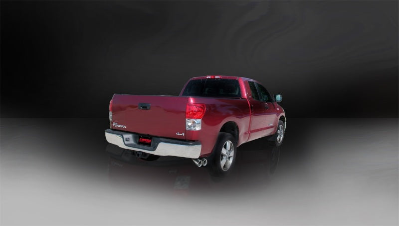 Corsa 2009-2010 Toyota Tundra Double Cab/Crew Max 5.7L V8 Polished Sport Cat-Back Exhaust - Burkken Auto Parts