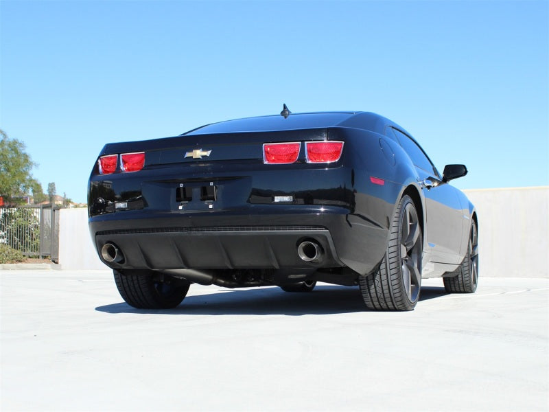 aFe MACHForce XP Exhaust 2.5in Stainless Steel CB/10-13 Chevy Camaro V6-3.6L (td) (gloss blk tip) - Burkken Auto Parts