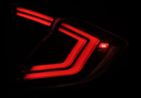 AlphaRex 16-21 Honda Civic Hatchback / Type-R FK8 Nova-Series LED Tail Lights (Pair) - Black - Burkken Auto Parts