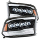 AlphaRex 09-18 Dodge Ram 1500HD NOVA LED Projector Headlights Plank Style Design Gloss Black w/DRL - Burkken Auto Parts