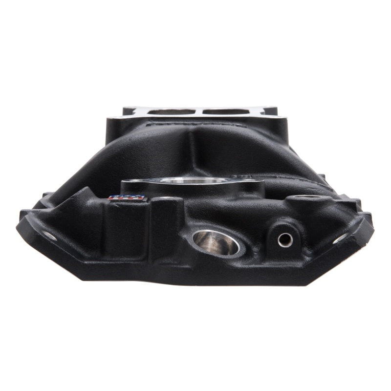 Edelbrock Intake Manifold Perf Eps SBC w/ Oil Fill Tube and Breather Black - Burkken Auto Parts