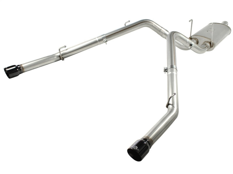aFe MACHForce XP Exhausts Cat-Back SS-409 EXH CB Dodge Ram 1500 5.7L HEMI 09-13 Glossed Black - Burkken Auto Parts