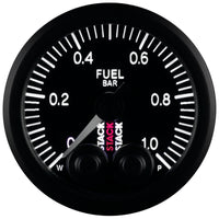 Autometer Stack 52mm 0-1 Bar M10 Male Pro-Control Fuel Pressure Gauge - Black - Burkken Auto Parts