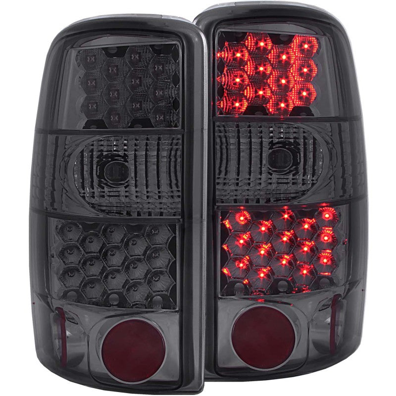 ANZO 2000-2006 Chevrolet Suburban LED Taillights Smoke - Burkken Auto Parts